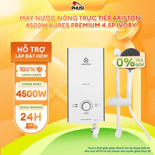 So sánh giá Máy nước nóng trực tiếp Ariston 4500W AURES PREMIUM+ 4.5P rẻ nhất? - Ảnh 15