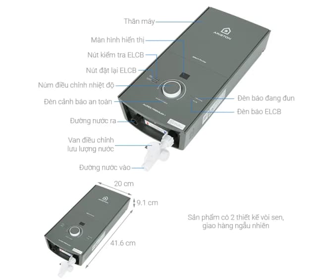 So sánh giá Máy nước nóng trực tiếp Ariston 4500W AURES PREMIUM+ 4.5P rẻ nhất? - Ảnh 5