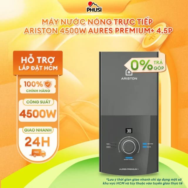 So sánh giá Máy nước nóng trực tiếp Ariston 4500W AURES EASY 4.5 D rẻ nhất? - Ảnh 14