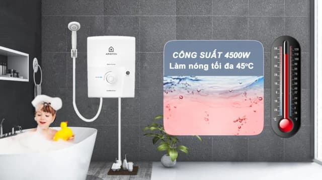 So sánh giá Máy nước nóng trực tiếp Ariston 4500W AURES EASY 4.5 D rẻ nhất? - Ảnh 6