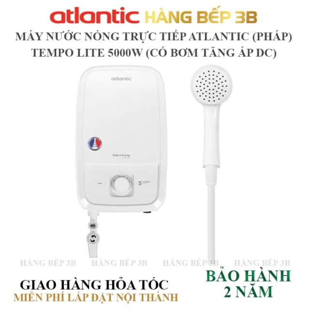 So sánh giá Máy nước nóng trực tiếp Atlantic 5000W Tempo Lite 5000 PU - 811025 rẻ nhất? - Ảnh 3