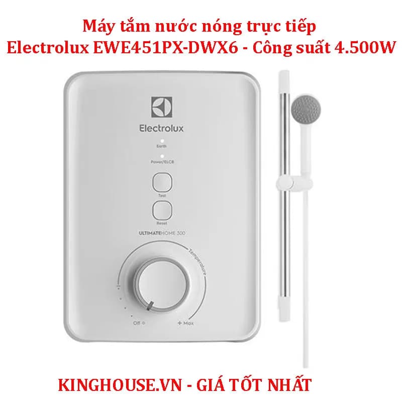 Máy nước nóng trực tiếp Electrolux 4500W EWE451PX-DWX6 - Giá rẻ nhất hôm nay - Ảnh 3