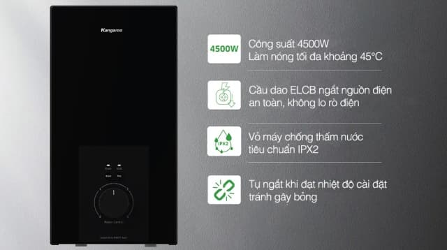 Top 1 so sánh giá Máy nước nóng trực tiếp Kangaroo 4500W KGWD45N2 - Tìm sản phẩm giá rẻ nhất - Ảnh 11