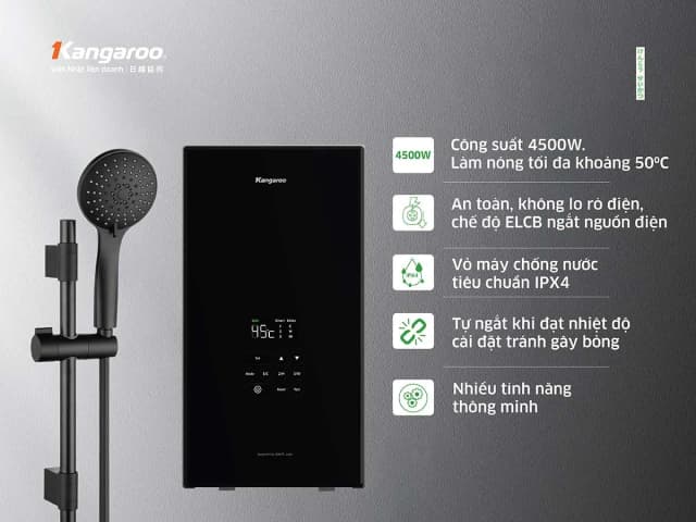 Top 1 so sánh giá Máy nước nóng trực tiếp Kangaroo 4500W KGWD45P2 - Tìm sản phẩm giá rẻ nhất - Ảnh 20