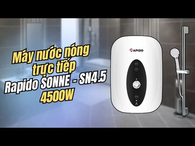 Top 1 so sánh giá Máy nước nóng trực tiếp Rapido 4500W SONNE - SP4.5 - Tìm sản phẩm giá rẻ nhất - Ảnh 13