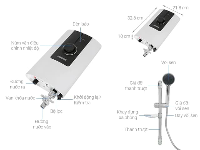 So sánh giá Máy nước nóng trực tiếp Stiebel Eltron 4500W DS 45 EC rẻ nhất? - Ảnh 14