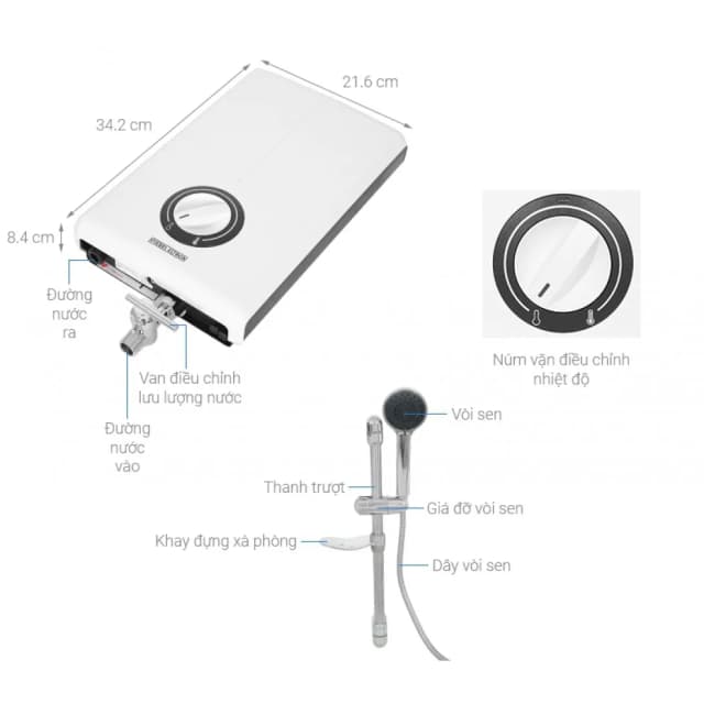 So sánh giá Máy nước nóng trực tiếp Stiebel Eltron 4500W XG 45 EC rẻ nhất? - Ảnh 4