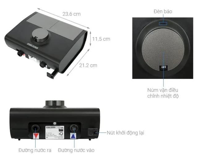 So sánh giá Máy nước nóng trực tiếp đa điểm (Multi Point) Stiebel Eltron 6000W DDH 6 EC rẻ nhất? - Ảnh 9