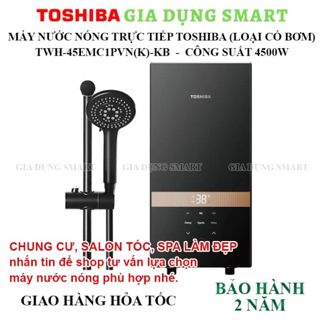 So sánh giá Máy nước nóng trực tiếp Toshiba 4500W TWH-45EMC1PVN(K)-KB rẻ nhất? - Ảnh 17