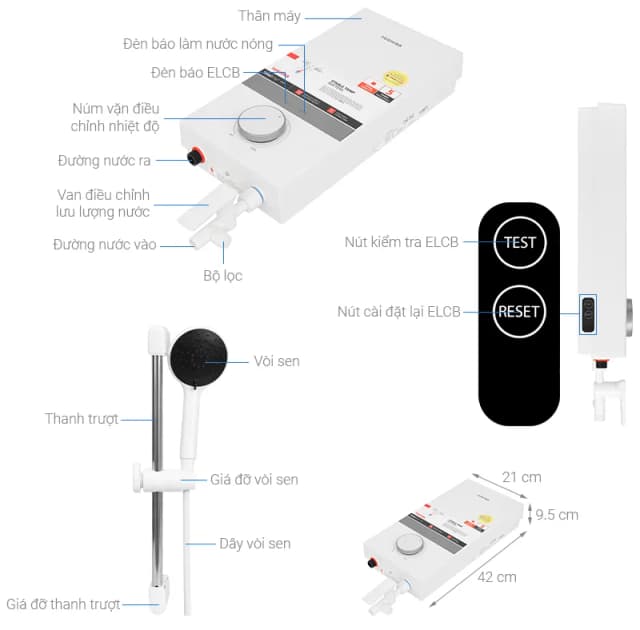 So sánh giá Máy nước nóng trực tiếp Toshiba 4500W TWH-45MCNVN(W)-WB rẻ nhất? - Ảnh 12