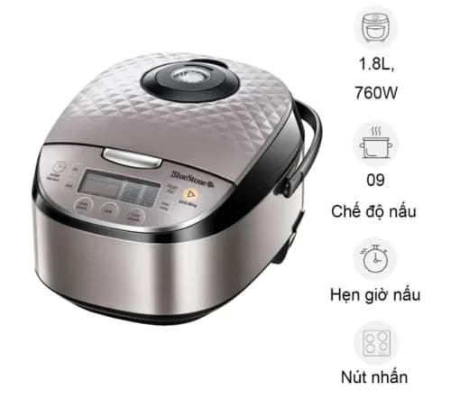 So sánh giá Nồi cơm điện tử BlueStone 1.8 lít RCB-5938 rẻ nhất? - Ảnh 7