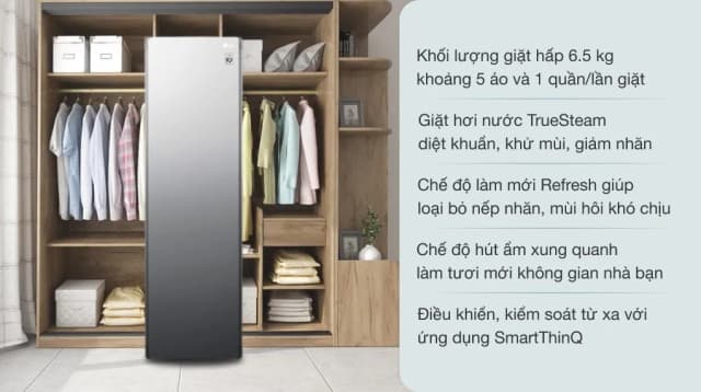 So sánh giá Tủ chăm sóc quần áo thông minh LG Styler Inverter 5 móc S5MB rẻ nhất? - Ảnh 5