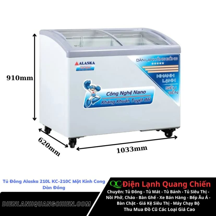 So sánh giá Tủ đông Alaska 210 lít KC-210C - Tìm sản phẩm giá rẻ nhất - Ảnh 12