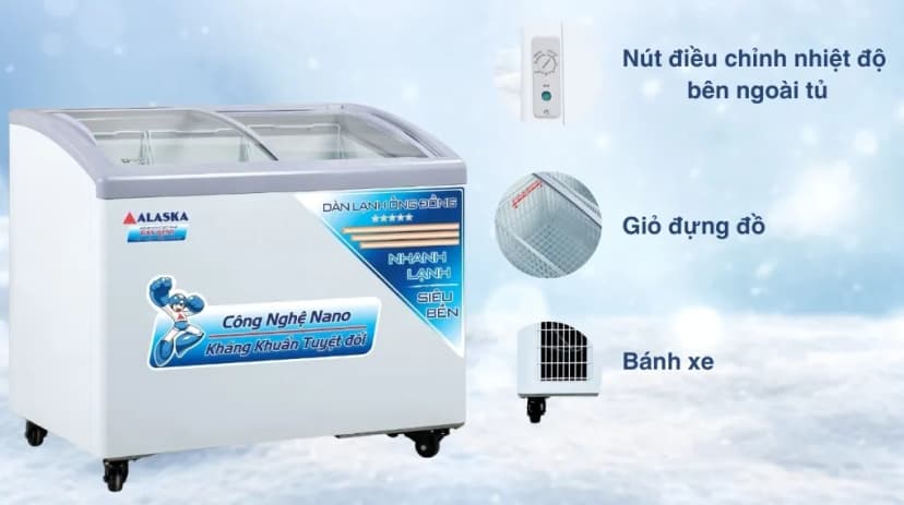 So sánh giá Tủ đông Alaska 210 lít KC-210C - Tìm sản phẩm giá rẻ nhất - Ảnh 5
