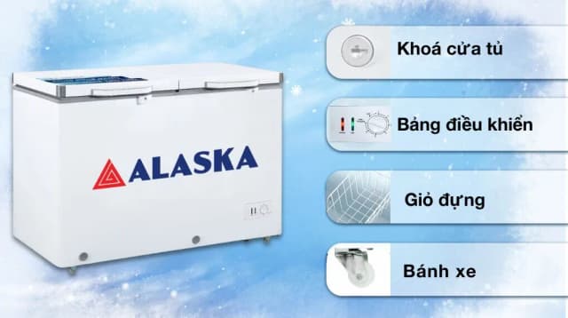 So sánh giá Tủ đông Alaska 298 lít BCD-4568N rẻ nhất? - Ảnh 2