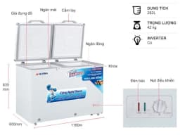 So sánh giá Tủ đông Alaska 345 lít BCD-4568C - Tìm sản phẩm giá rẻ nhất - Ảnh 9
