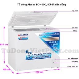 So sánh giá Tủ đông Alaska 355 lít BD-400C - Tìm sản phẩm giá rẻ nhất - Ảnh 15