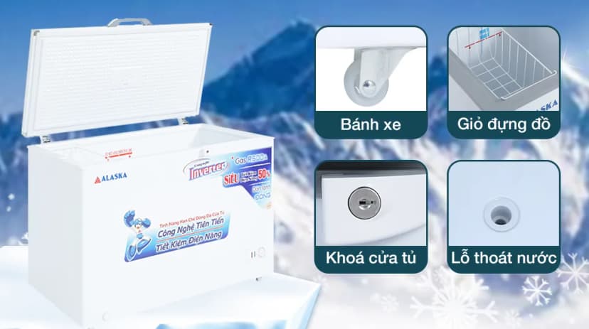 So sánh giá Tủ đông Alaska 355 lít BD-400C - Tìm sản phẩm giá rẻ nhất - Ảnh 19