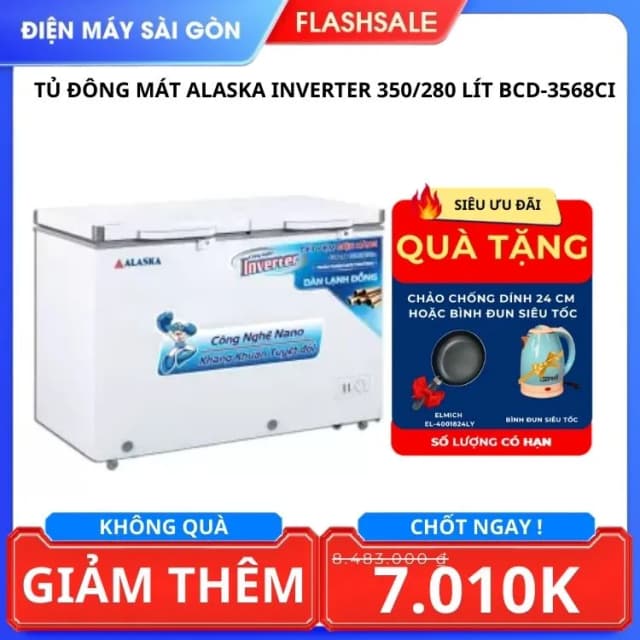 So sánh giá Tủ đông Alaska Inverter 396 lít BCD-5568CI rẻ nhất? - Ảnh 15