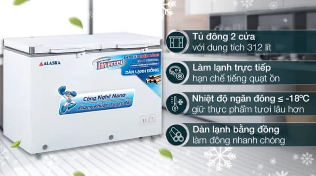 So sánh giá Tủ đông Alaska Inverter 396 lít BCD-5568CI rẻ nhất? - Ảnh 18