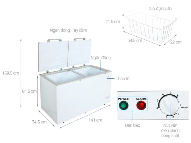 So sánh giá Tủ đông Aqua Inverter 425 lít AQF-C5701E rẻ nhất? - Ảnh 9