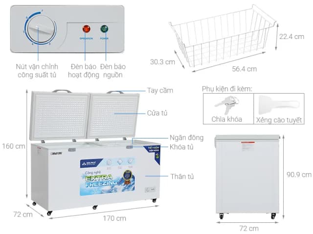 So sánh giá Tủ đông Hòa Phát 544 lít HPF AD6544 rẻ nhất? - Ảnh 20