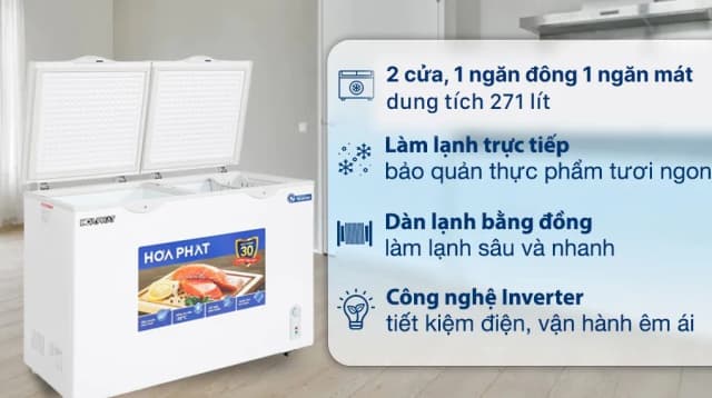 So sánh giá Tủ đông Hòa Phát Inverter 271 Lít HPF BD8271 rẻ nhất? - Ảnh 11
