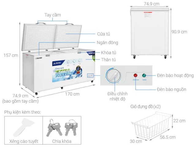 So sánh giá Tủ đông Hòa Phát Inverter 783 lít HPF AD8783 rẻ nhất? - Ảnh 14