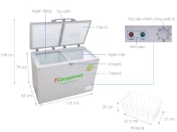 So sánh giá Tủ đông Kangaroo 252 lít KG398C2 - Tìm sản phẩm giá rẻ nhất - Ảnh 8