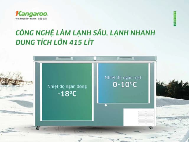 So sánh giá Tủ đông Kangaroo 415 lít KG415G2D rẻ nhất? - Ảnh 3