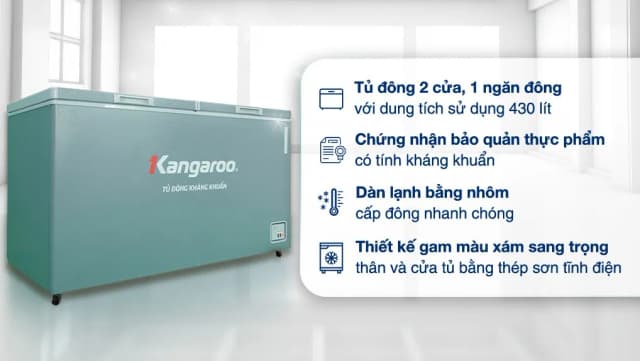 So sánh giá Tủ đông Kangaroo 430 lít KG430G1N rẻ nhất? - Ảnh 8