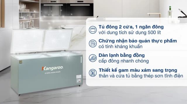Top 1 so sánh giá Tủ đông Kangaroo 500 lít KGFZ560NG1 - Tìm sản phẩm giá rẻ nhất - Ảnh 12