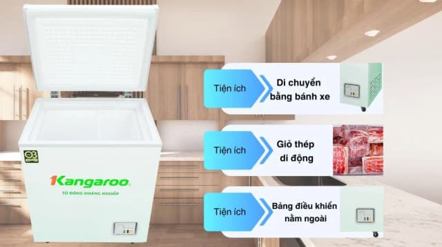 So sánh giá Tủ đông Kangaroo 90 lít KG090C1N rẻ nhất? - Ảnh 6