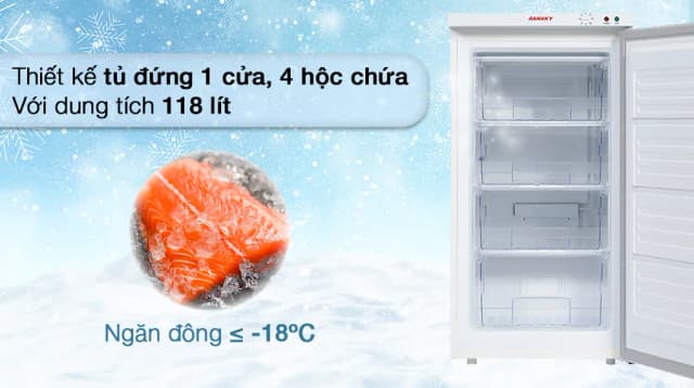 So sánh giá Tủ đông Sanaky 118 lít TD.VH160VD rẻ nhất? - Ảnh 3