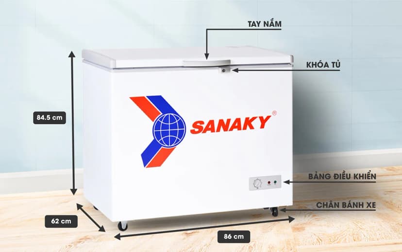 So sánh giá Tủ đông Sanaky 175 lít VH-225HY2 - Tìm sản phẩm giá rẻ nhất - Ảnh 6