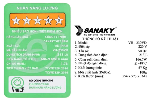 So sánh giá Tủ đông Sanaky 213 lít TD.VH230VD rẻ nhất? - Ảnh 14