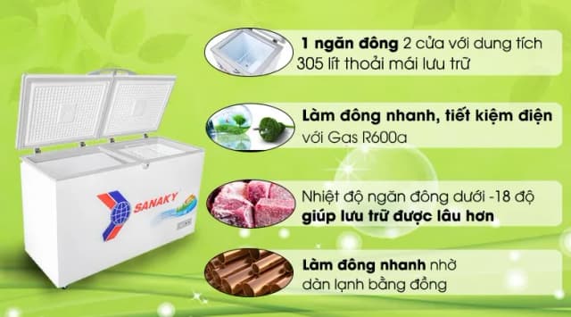 So sánh giá Tủ đông Sanaky 305 lít VH-4099A2KD rẻ nhất? - Ảnh 17