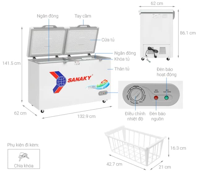 So sánh giá Tủ đông Sanaky 305 lít VH-4099A2KD rẻ nhất? - Ảnh 10