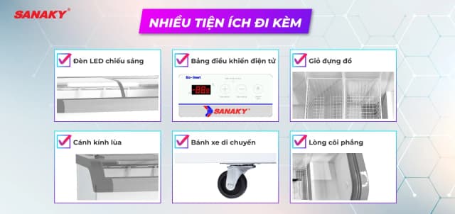 So sánh giá Tủ đông Sanaky 350 lít VH-4899KB rẻ nhất? - Ảnh 9