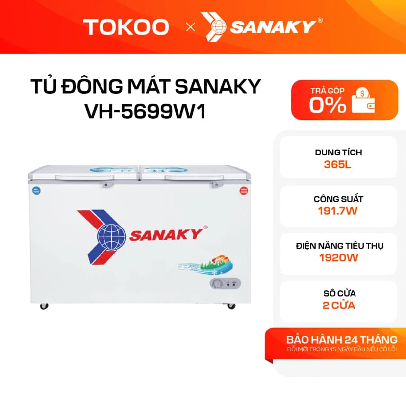 So sánh giá Tủ đông Sanaky 365 lít VH-5699W1 - Tìm sản phẩm giá rẻ nhất - Ảnh 11