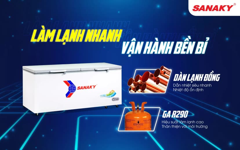 So sánh giá Tủ đông Sanaky 761 lít VH-8699HYK - Tìm sản phẩm giá rẻ nhất - Ảnh 13