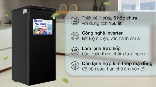 Top 1 so sánh giá Tủ đông Sanaky Inverter 150 lít TD.VH180VD3 - Tìm sản phẩm giá rẻ nhất - Ảnh 4