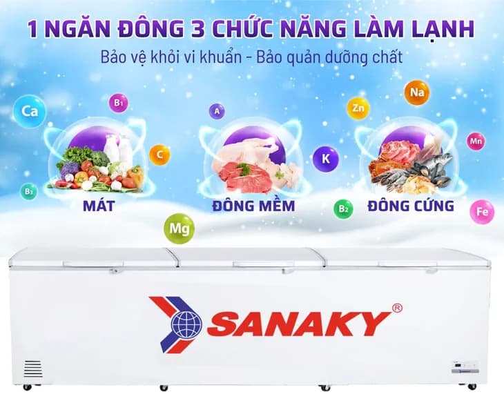 So sánh giá Tủ đông Sanaky Inverter 1500 lít VH-1799HY3 - Tìm sản phẩm giá rẻ nhất - Ảnh 17