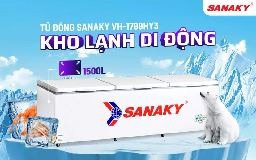 So sánh giá Tủ đông Sanaky Inverter 1500 lít VH-1799HY3 - Tìm sản phẩm giá rẻ nhất - Ảnh 9