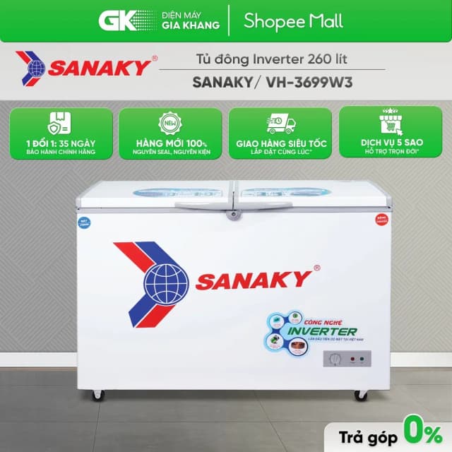 Top 1 so sánh giá Tủ đông Sanaky Inverter 260 lít VH-3699W3 - Tìm sản phẩm giá rẻ nhất - Ảnh 4