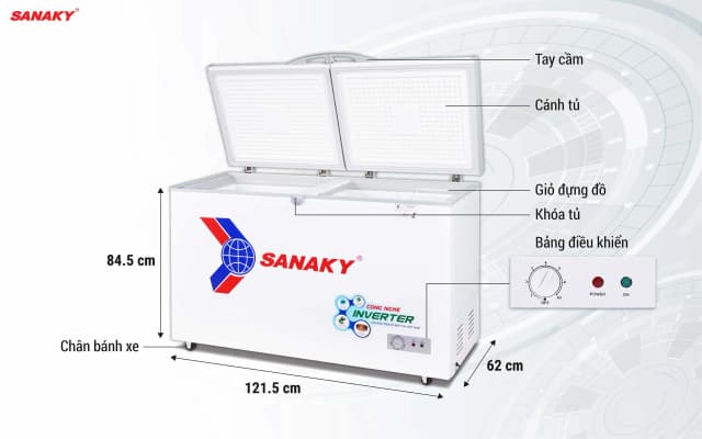 Top 1 so sánh giá Tủ đông Sanaky Inverter 270 lít VH-3699A3 - Tìm sản phẩm giá rẻ nhất - Ảnh 14