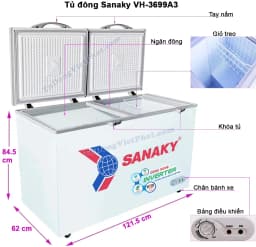 So sánh giá Tủ đông Sanaky Inverter 270 lít VH-3699A3 - Tìm sản phẩm giá rẻ nhất - Ảnh 16