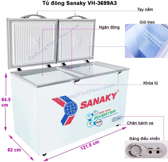 Top 1 so sánh giá Tủ đông Sanaky Inverter 270 lít VH-3699A3 - Tìm sản phẩm giá rẻ nhất - Ảnh 16