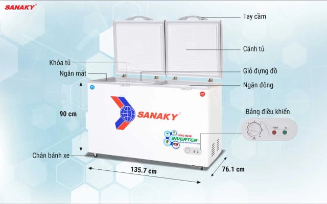 So sánh giá Tủ đông Sanaky Inverter 365 Lít VH-5699W3 rẻ nhất? - Ảnh 15