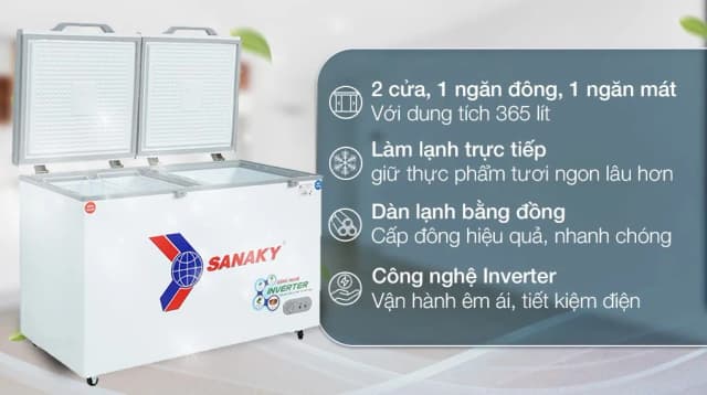So sánh giá Tủ đông Sanaky Inverter 365 Lít VH-5699W3 rẻ nhất? - Ảnh 8